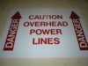 SIGN DANGER OVERHEAD